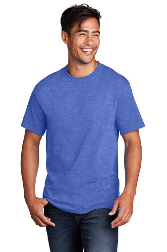Port & Company® Core Cotton Tee - Heather Royal