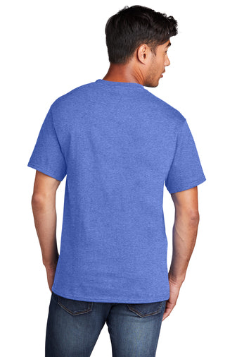 Port & Company® Core Cotton Tee - Heather Royal