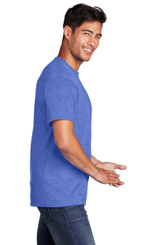 Port & Company® Core Cotton Tee - Heather Royal