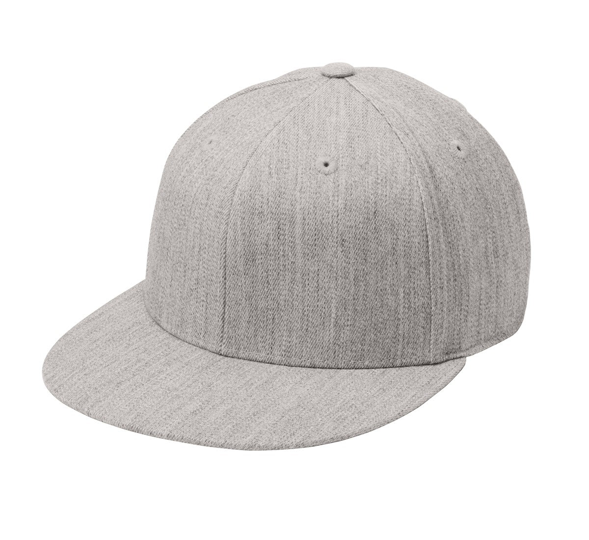 Port Authority® Flexfit 210® Flat Bill Cap - Heather Grey