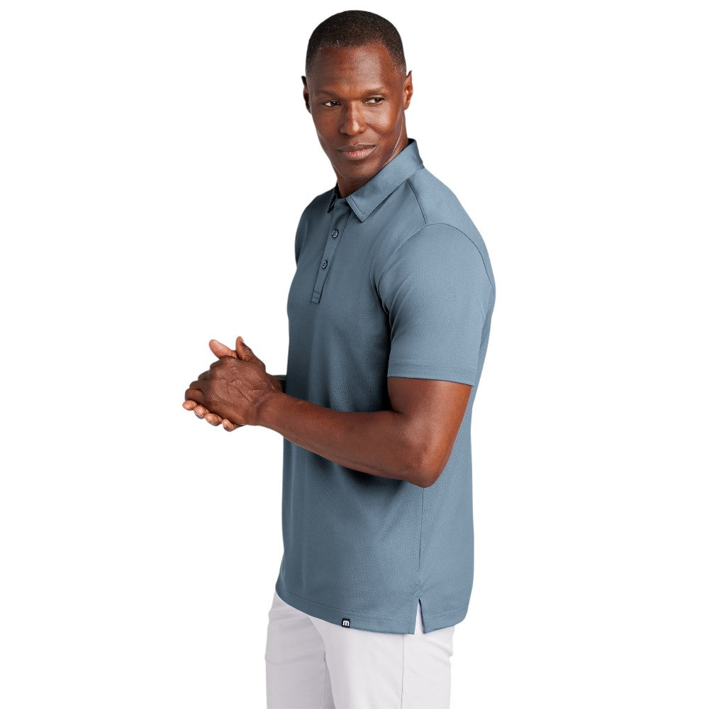 TravisMathew Cabana Solid Polo - Light Denim Blue