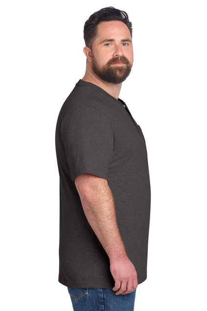 Carhartt® Short Sleeve Henley T-Shirt - Carbon Heather