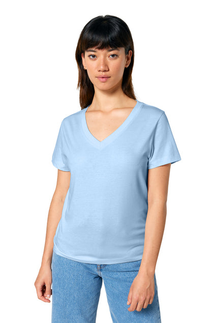 Stanley/Stella Women’s Stella Isla V-Neck Tee - Blue Soul