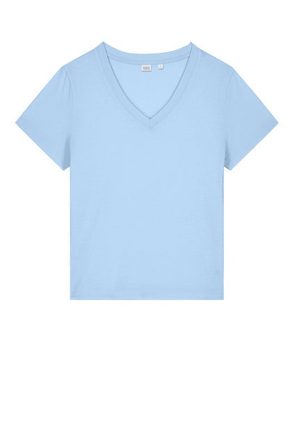 Stanley/Stella Women’s Stella Isla V-Neck Tee - Blue Soul