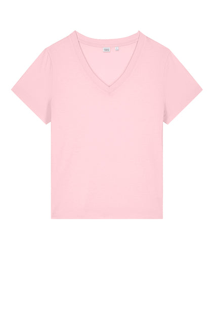 Stanley/Stella Women’s Stella Isla V-Neck Tee - Cotton Pink