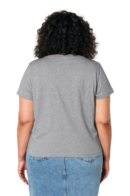 Stanley/Stella Women’s Stella Isla V-Neck Tee - Heather Grey