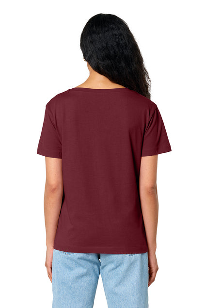 Stanley/Stella Women’s Stella Serena Scoop Neck Tee - Burgundy