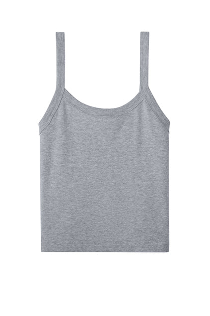 BELLA+CANVAS® Women’s Micro Rib Spaghetti Strap Tank - Athletic Heather