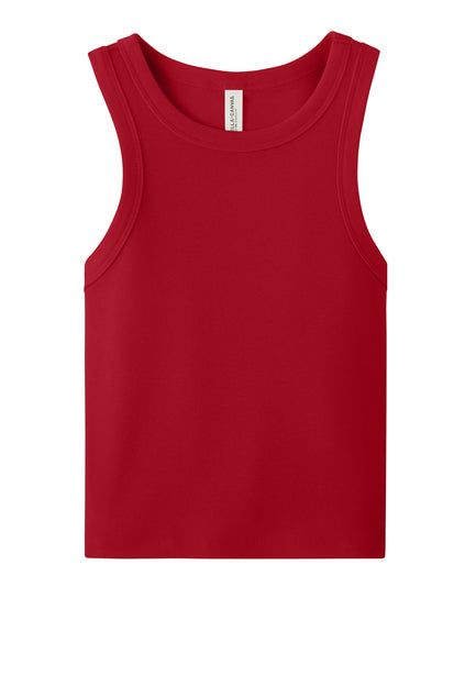 BELLA+CANVAS® Women’s Micro Rib Racer Tank - Solid Red Blend