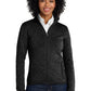 Port Authority® Women's Sweater Fleece Jacket - Black Heather