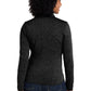 Port Authority® Women's Sweater Fleece Jacket - Black Heather