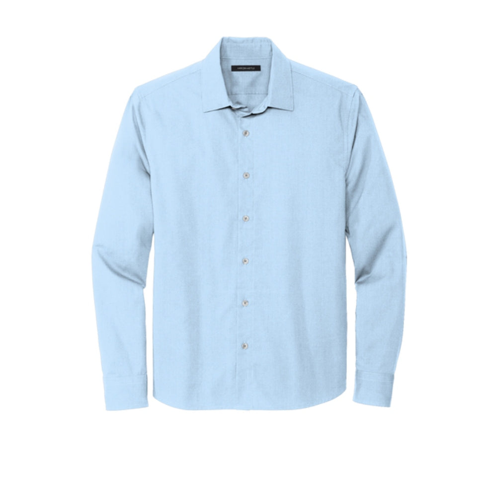 Mercer+Mettle® Long Sleeve Stretch Woven Shirt - Air Blue End On End