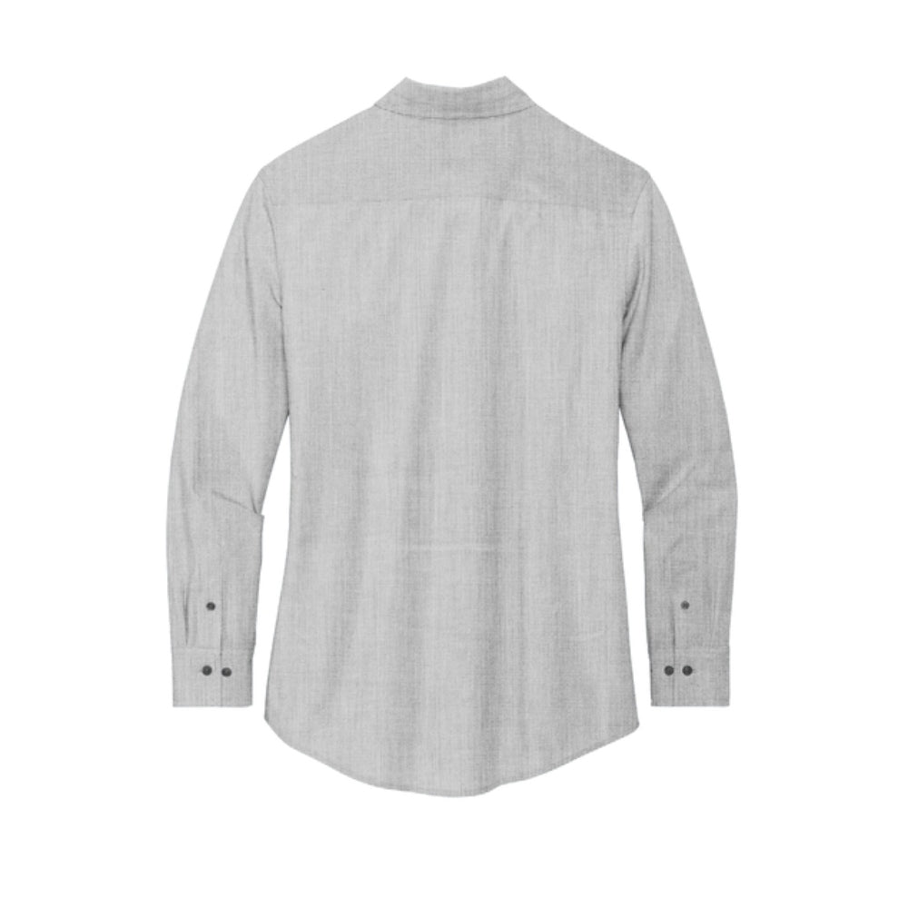 Mercer+Mettle® Women’s Long Sleeve Stretch Woven Shirt - Gusty Grey End on End