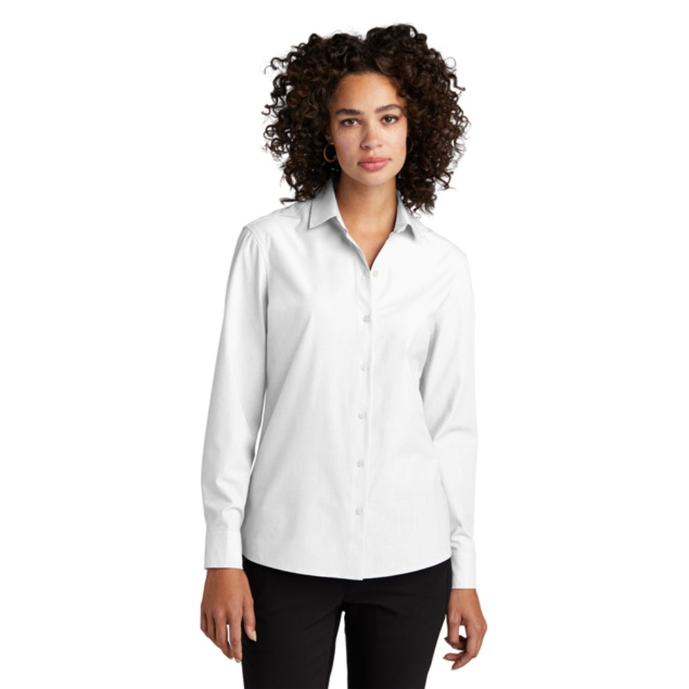 Mercer+Mettle® Women’s Long Sleeve Stretch Woven Shirt - White