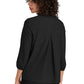 Mercer+Mettle® Women's Stretch Crepe 3/4-Sleeve Blouse - Deep Black
