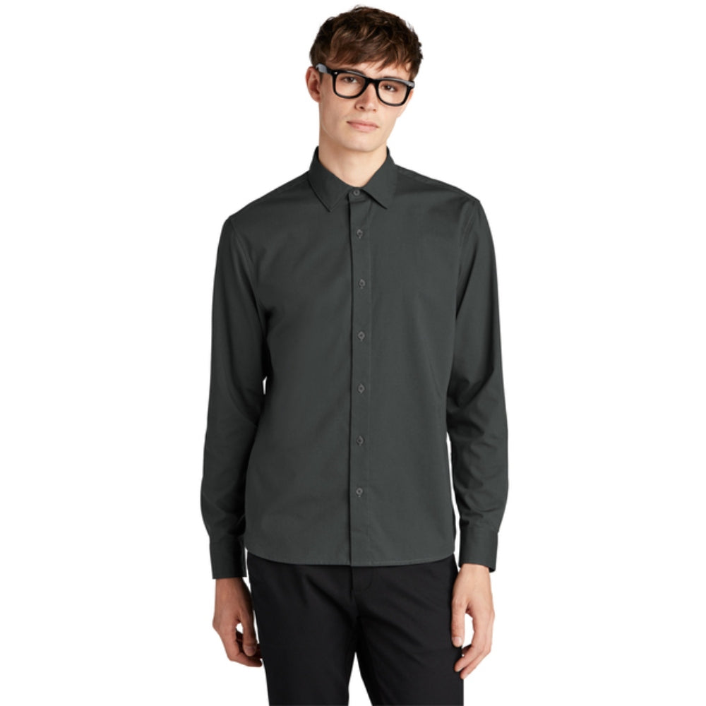 Mercer+Mettle® Long Sleeve Stretch Woven Shirt - Anchor Grey