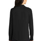 Mercer+Mettle® Women's Stretch Crepe Long Sleeve Camp Blouse - Deep Black