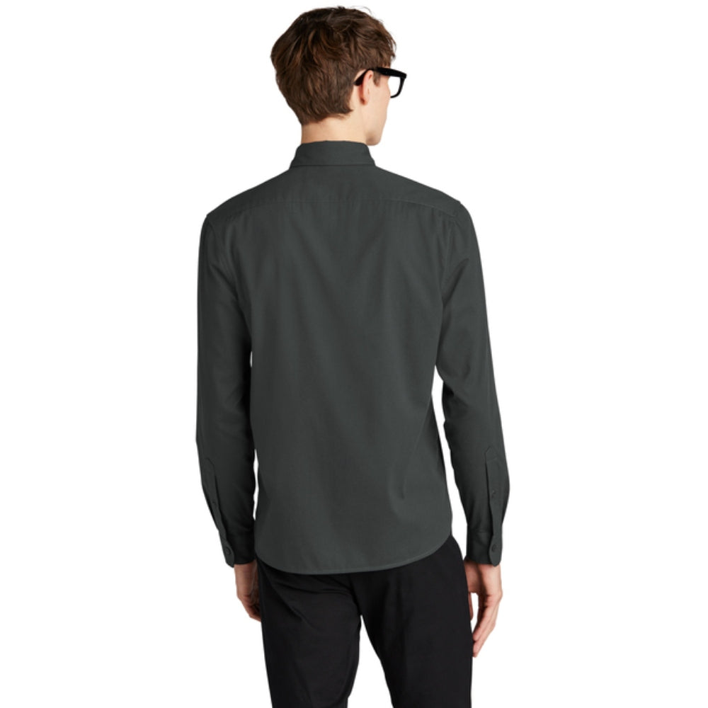 Mercer+Mettle® Long Sleeve Stretch Woven Shirt - Anchor Grey
