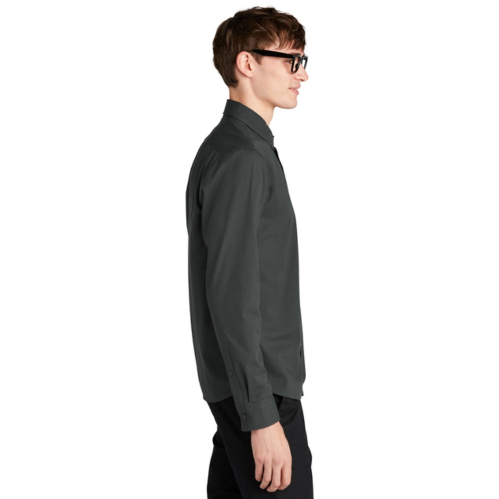 Mercer+Mettle® Long Sleeve Stretch Woven Shirt - Anchor Grey