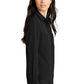 Mercer+Mettle® Women's Stretch Crepe Long Sleeve Camp Blouse - Deep Black