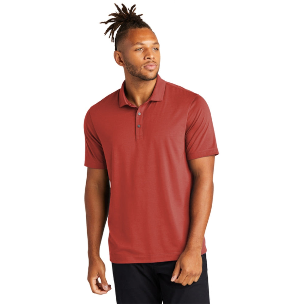 Mercer+Mettle® Stretch Jersey Polo - Terracotta
