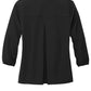 Mercer+Mettle® Women's Stretch Crepe 3/4-Sleeve Blouse - Deep Black
