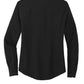 Mercer+Mettle® Women's Stretch Crepe Long Sleeve Camp Blouse - Deep Black