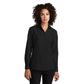 Mercer+Mettle® Women’s Long Sleeve Stretch Woven Shirt - Deep Black