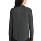 Mercer+Mettle® Women's Stretch Crepe Long Sleeve Camp Blouse - Anchor Grey