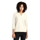 Mercer+Mettle® Women's Stretch Crepe 3/4-Sleeve Blouse - Ivory Chiffon