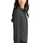 Mercer+Mettle® Women's Stretch Crepe Long Sleeve Camp Blouse - Anchor Grey