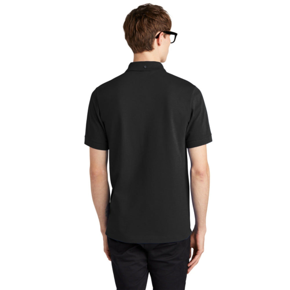 Mercer+Mettle® Stretch Heavyweight Pique Polo - Deep Black