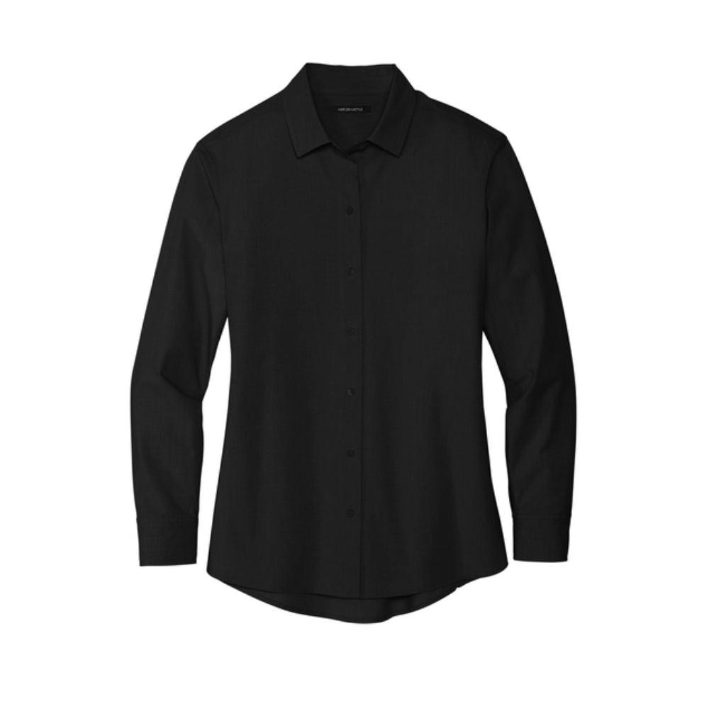 Mercer+Mettle® Women’s Long Sleeve Stretch Woven Shirt - Deep Black
