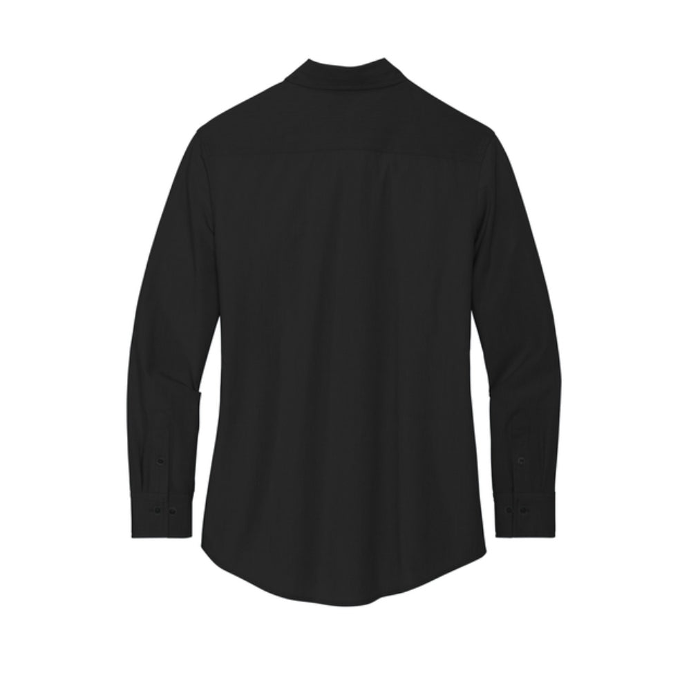 Mercer+Mettle® Women’s Long Sleeve Stretch Woven Shirt - Deep Black
