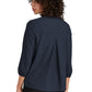 Mercer+Mettle® Women's Stretch Crepe 3/4-Sleeve Blouse - Navy