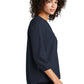 Mercer+Mettle® Women's Stretch Crepe 3/4-Sleeve Blouse - Navy