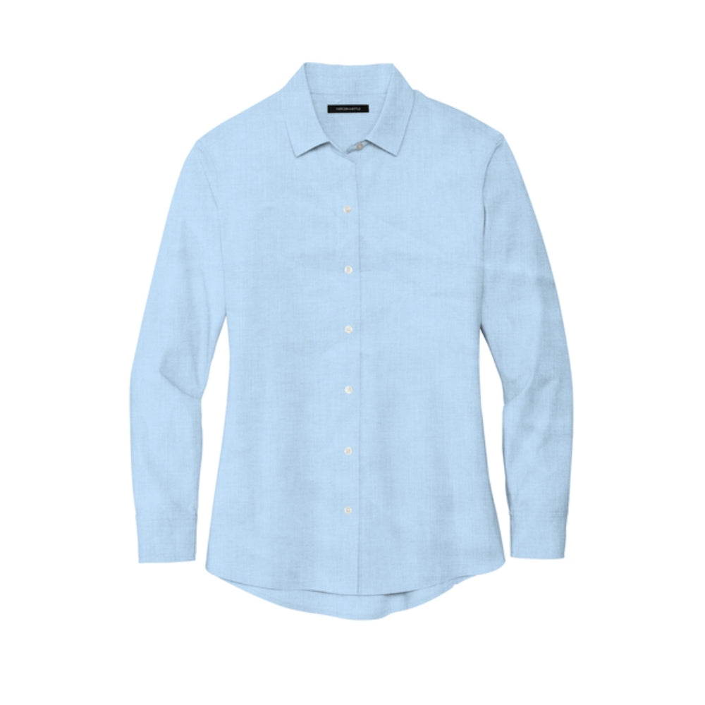 Mercer+Mettle® Women’s Long Sleeve Stretch Woven Shirt - Air Blue End on End
