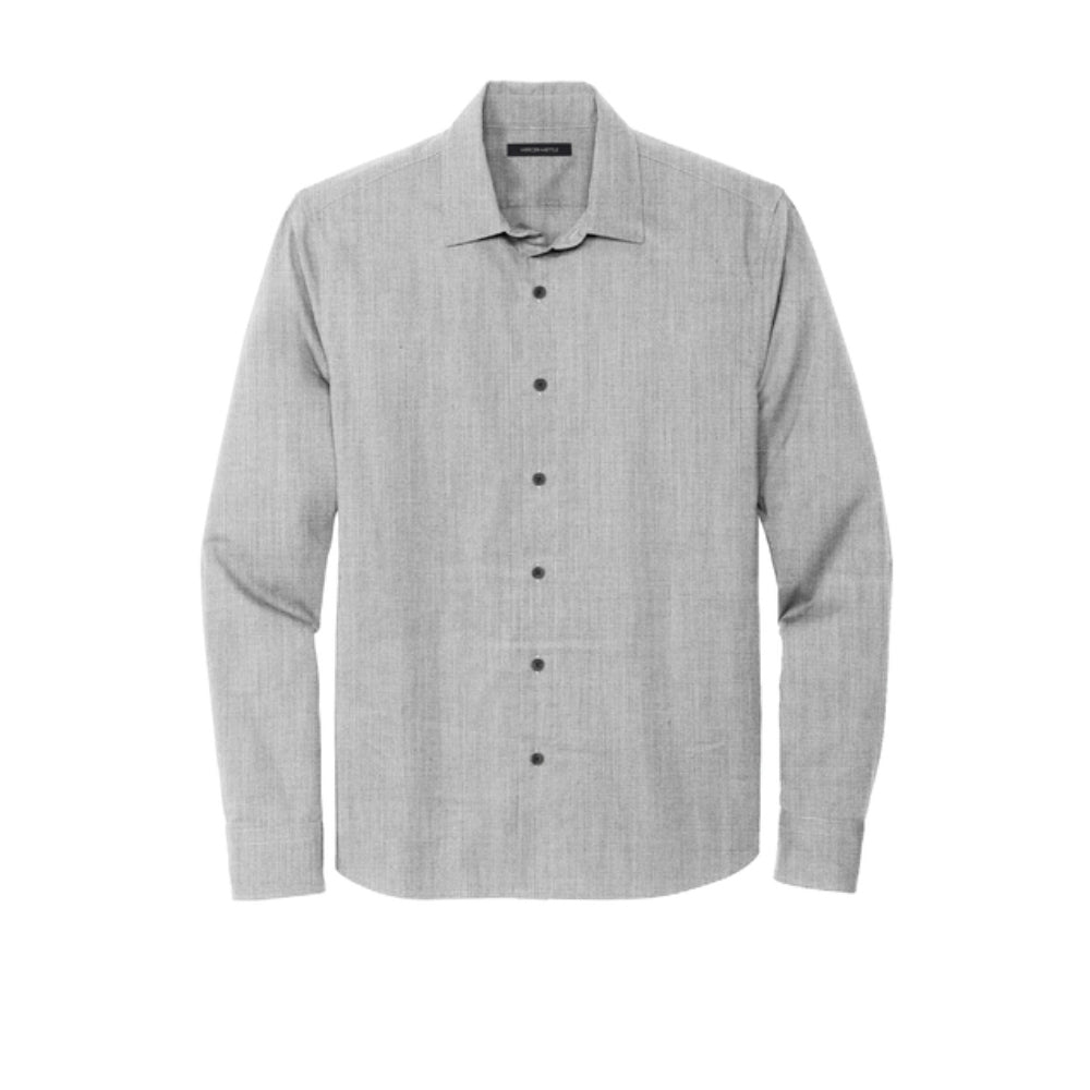 Mercer+Mettle® Long Sleeve Stretch Woven Shirt - Gusty Grey End on End