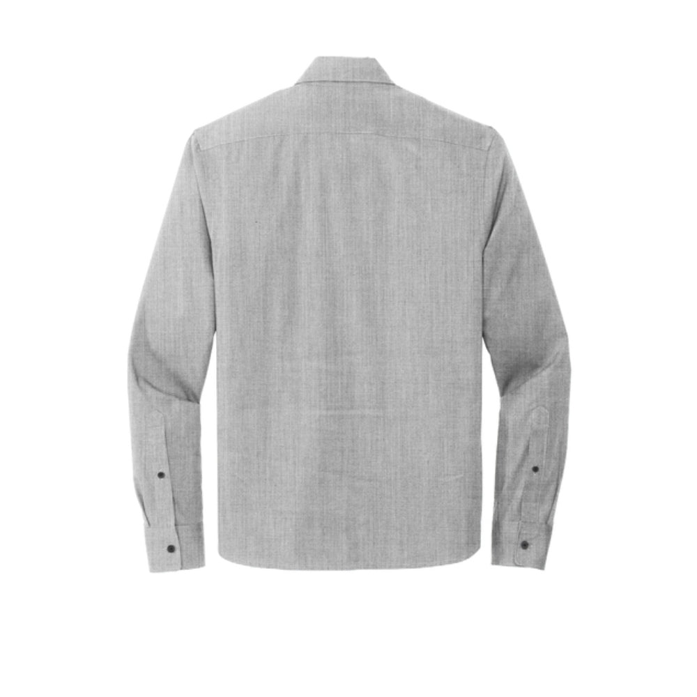 Mercer+Mettle® Long Sleeve Stretch Woven Shirt - Gusty Grey End on End