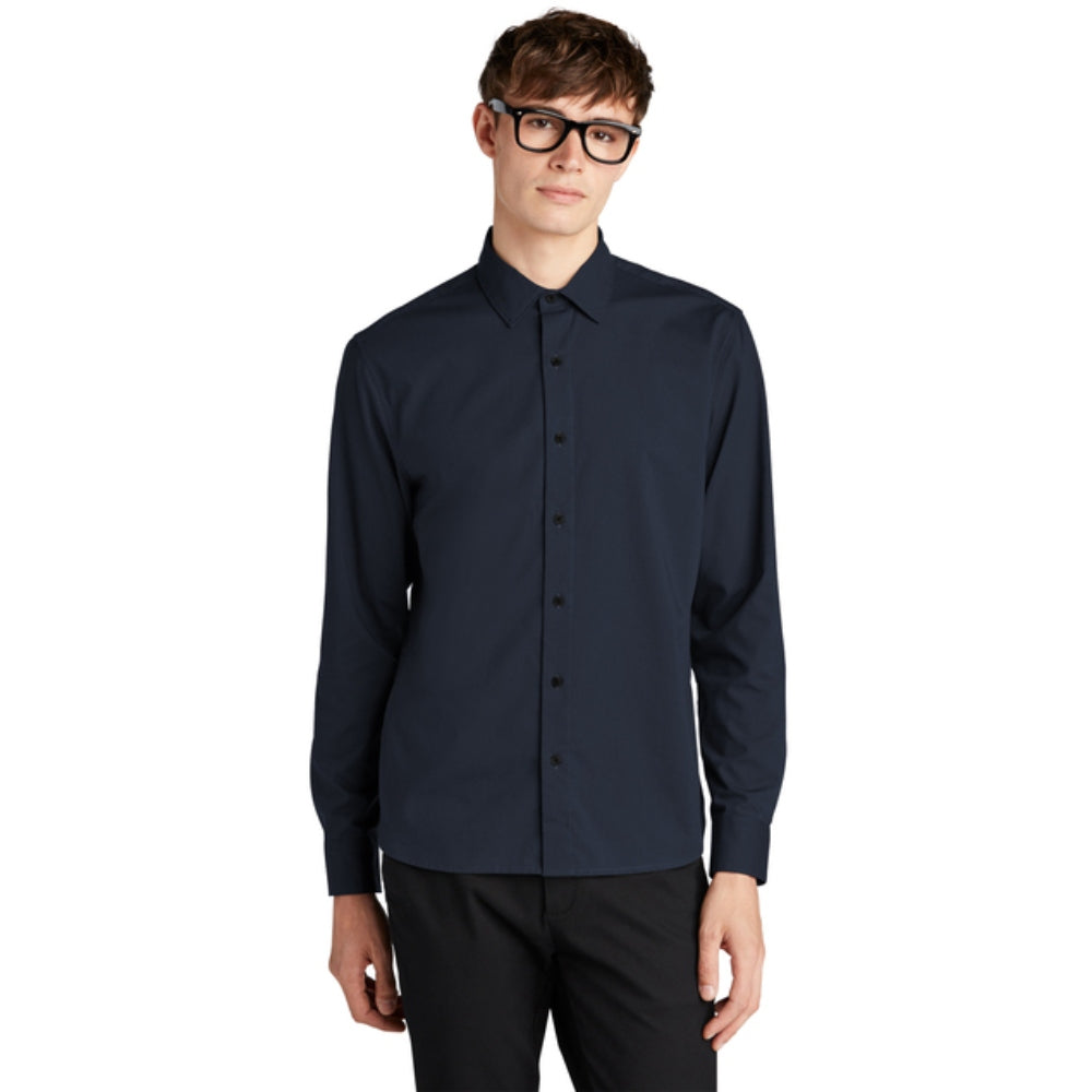 Mercer+Mettle® Long Sleeve Stretch Woven Shirt - Night Navy