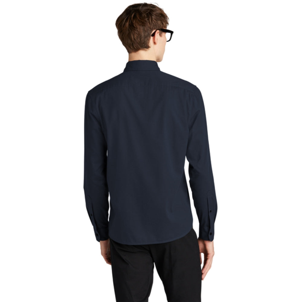 Mercer+Mettle® Long Sleeve Stretch Woven Shirt - Night Navy