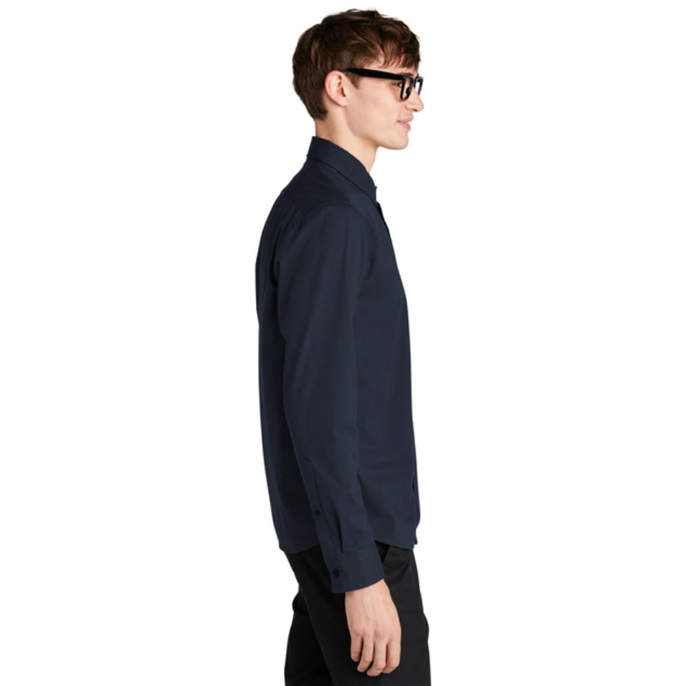 Mercer+Mettle® Long Sleeve Stretch Woven Shirt - Night Navy