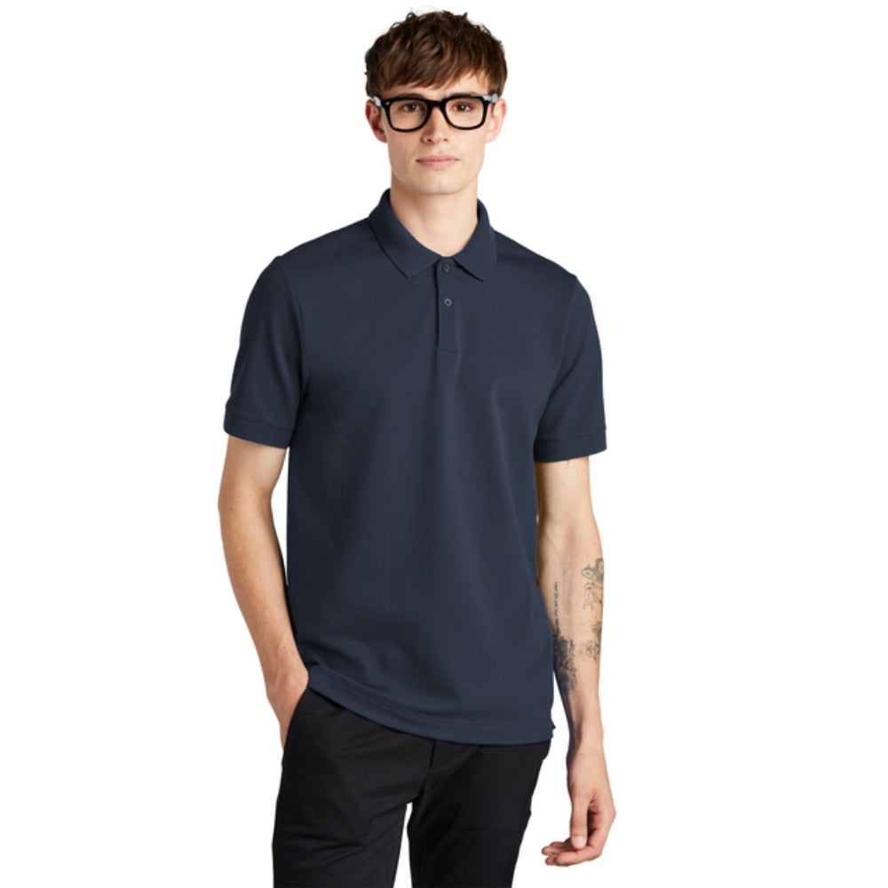 Mercer+Mettle® Stretch Heavyweight Pique Polo - Night Navy