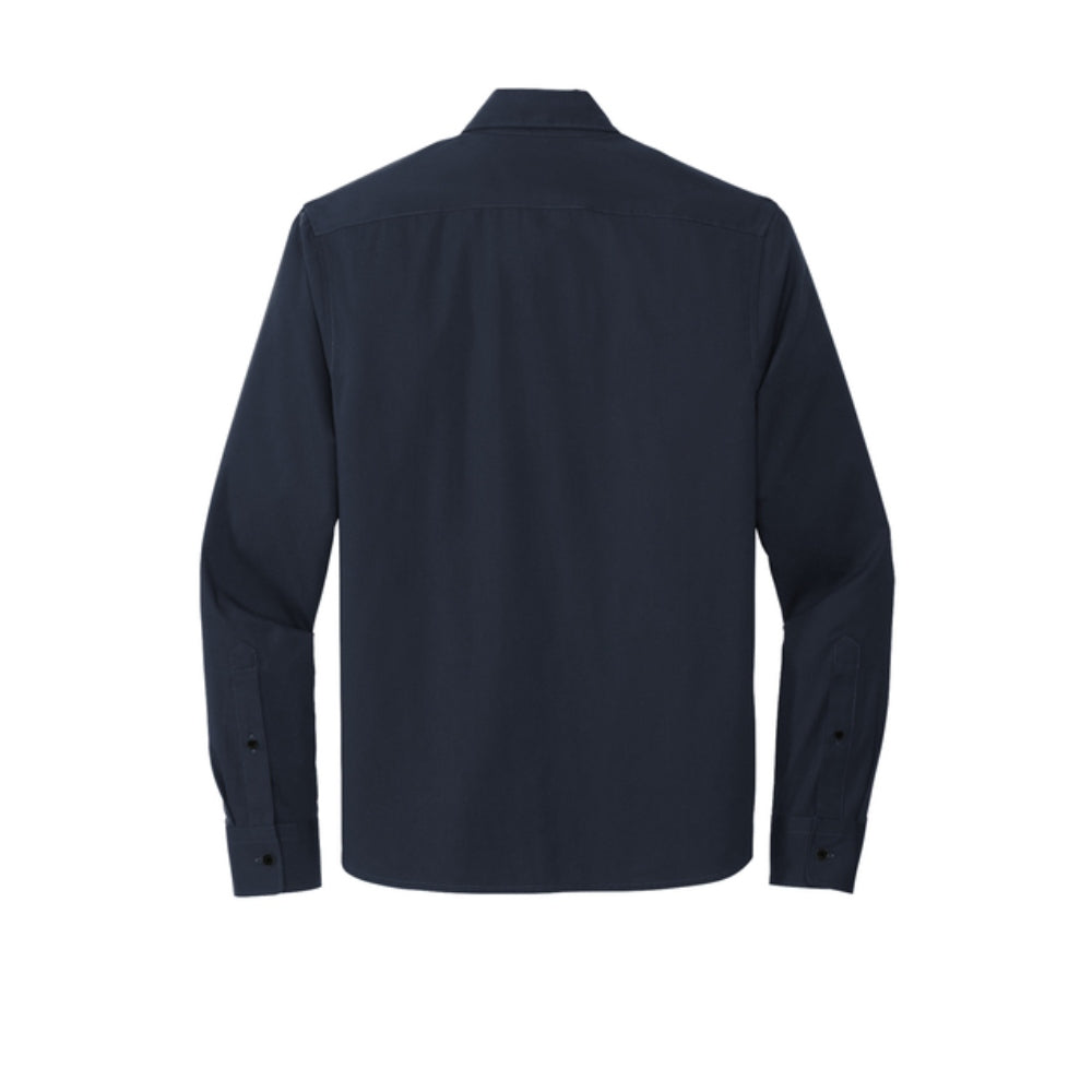 Mercer+Mettle® Long Sleeve Stretch Woven Shirt - Night Navy