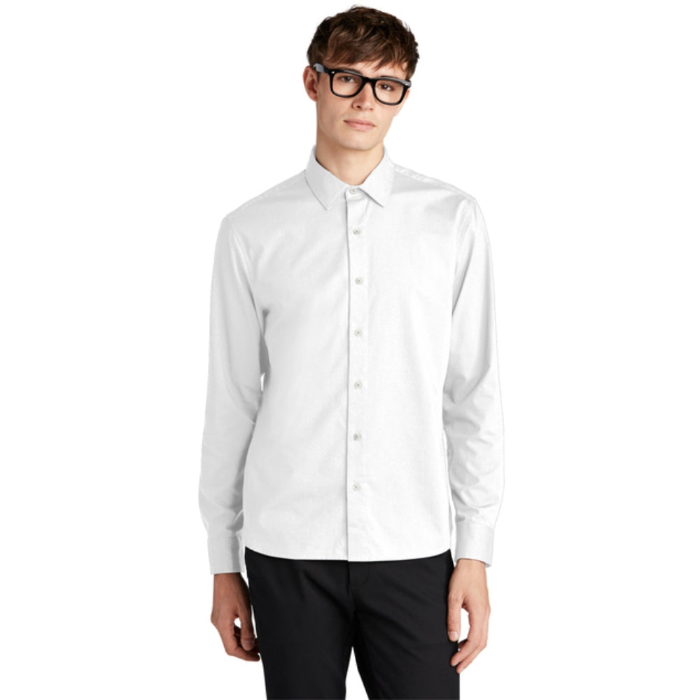 Mercer+Mettle® Long Sleeve Stretch Woven Shirt - White
