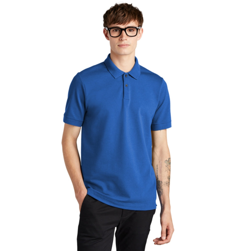 Mercer+Mettle® Stretch Heavyweight Pique Polo - Blue Note
