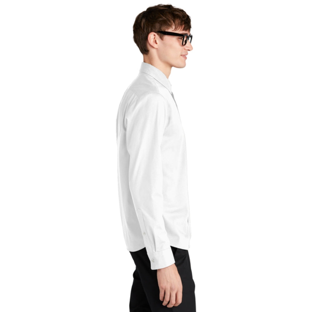 Mercer+Mettle® Long Sleeve Stretch Woven Shirt - White