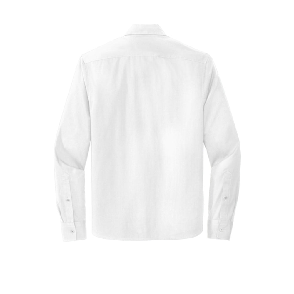 Mercer+Mettle® Long Sleeve Stretch Woven Shirt - White