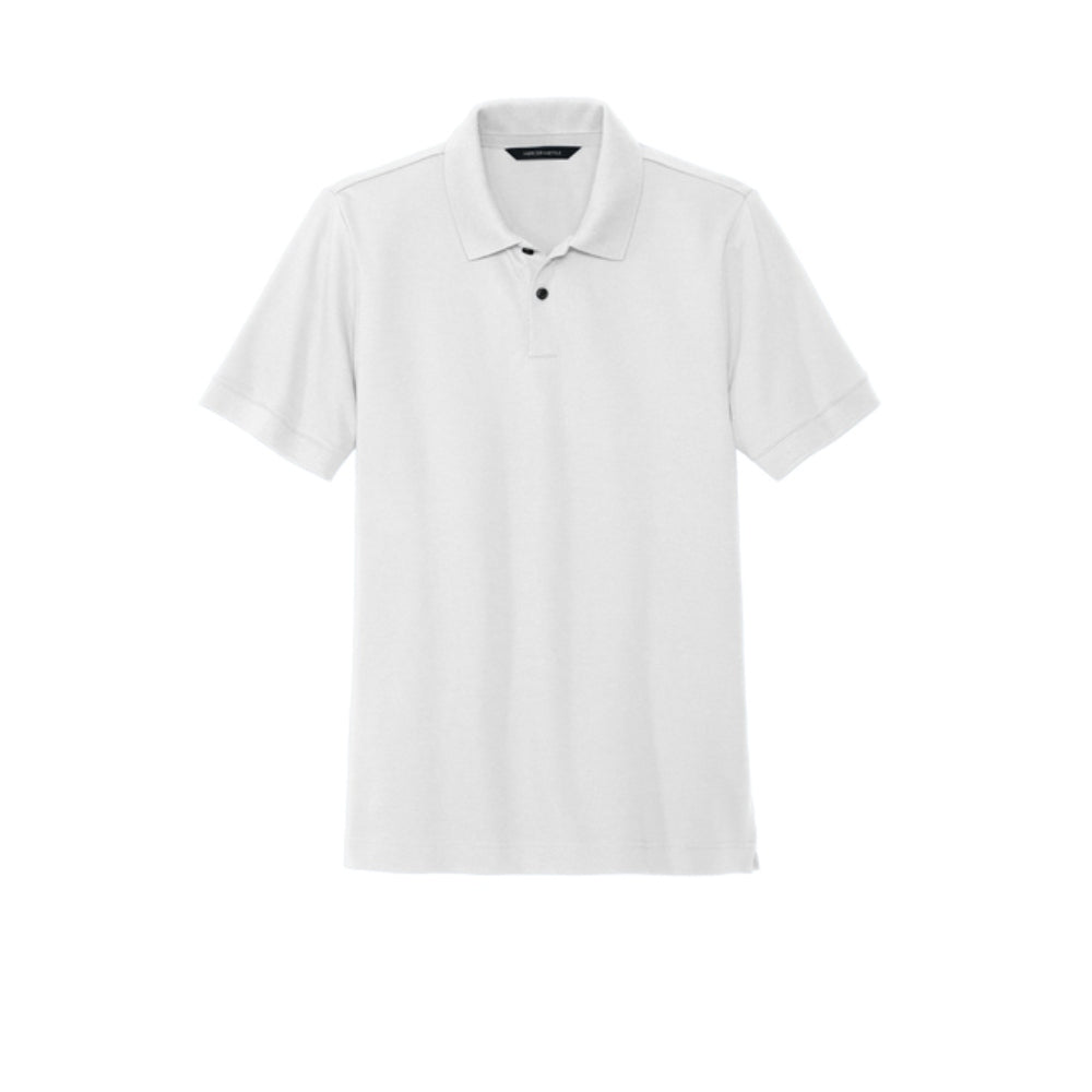 Mercer+Mettle® Stretch Heavyweight Pique Polo - White