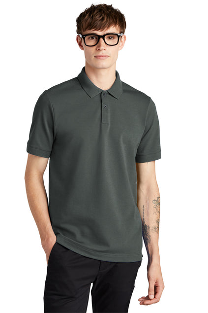 Mercer+Mettle® Stretch Heavyweight Pique Polo - Anchor Grey
